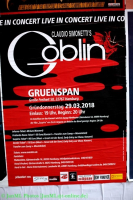Claudio Simonetti’s GOBLIN / 29.03.2018 – Hamburg, Gruenspan_1